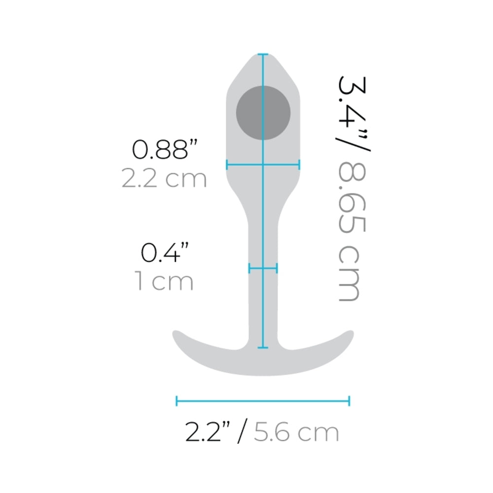 B-VIBE - SNUG PLUG 1 WEIGHTED SILICONE ANAL PLUG