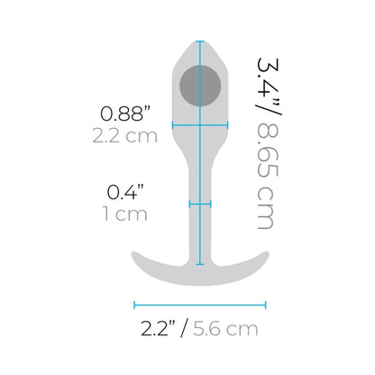 B-VIBE - SNUG PLUG 1 WEIGHTED SILICONE ANAL PLUG