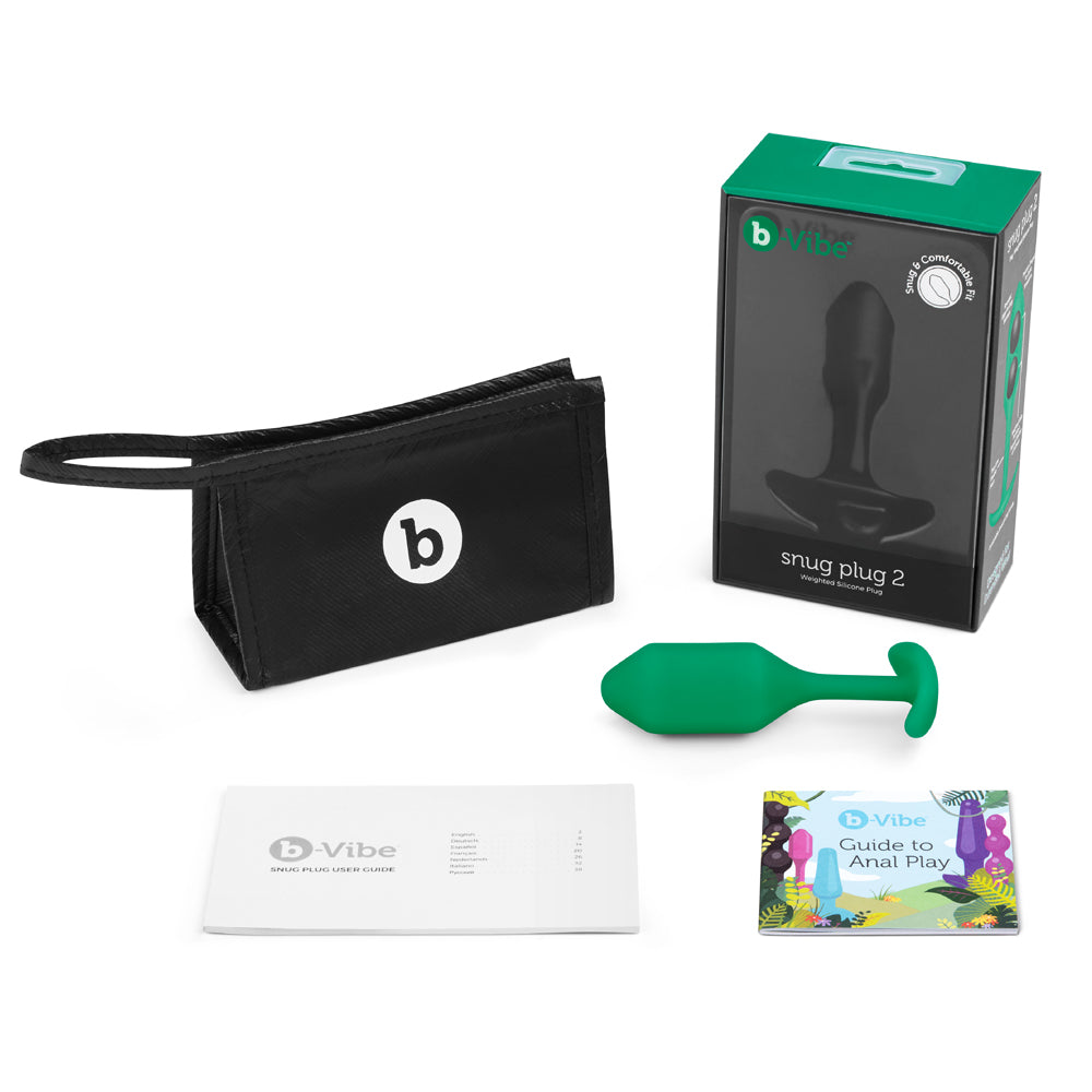 B-VIBE - SNUG PLUG 2 WEIGHTED SILICONE ANAL PLUG