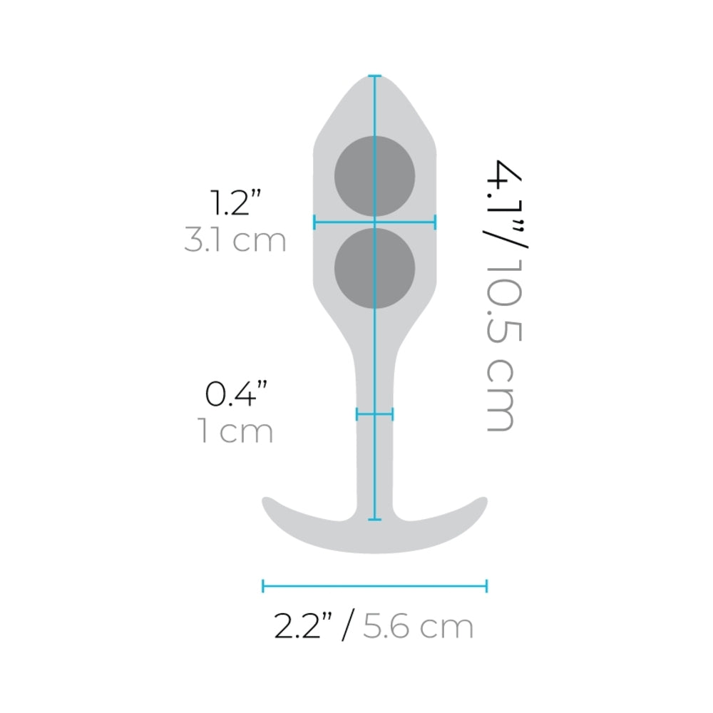 B-VIBE - SNUG PLUG 2 WEIGHTED SILICONE ANAL PLUG