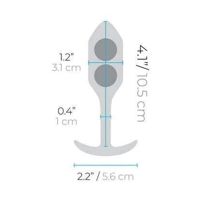 B-VIBE - SNUG PLUG 2 WEIGHTED SILICONE ANAL PLUG