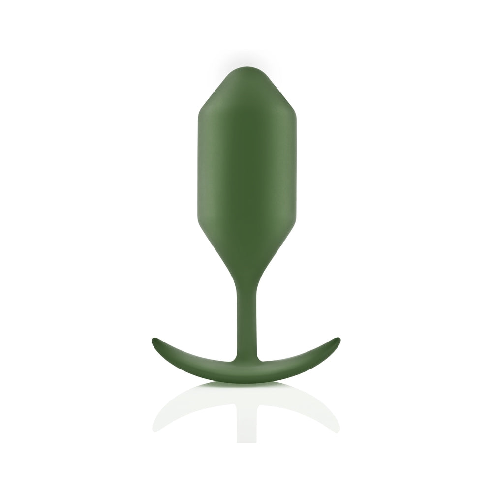 B-VIBE - SNUG PLUG 4 PESA DE SILICONA TAPÓN ANAL EJÉRCITO