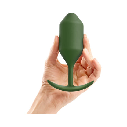 B-VIBE - SNUG PLUG 4 PESA DE SILICONA TAPÓN ANAL EJÉRCITO