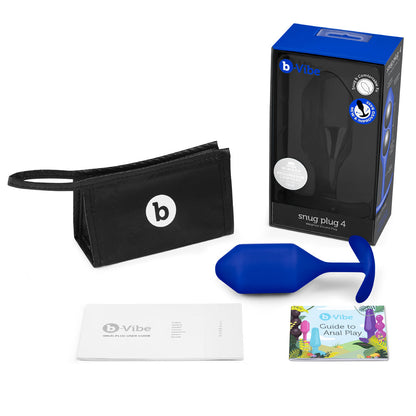 B-VIBE - SNUG PLUG 4 WEIGHTED SILICONE ANAL PLUG