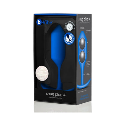 B-VIBE - SNUG PLUG 4 WEIGHTED SILICONE ANAL PLUG
