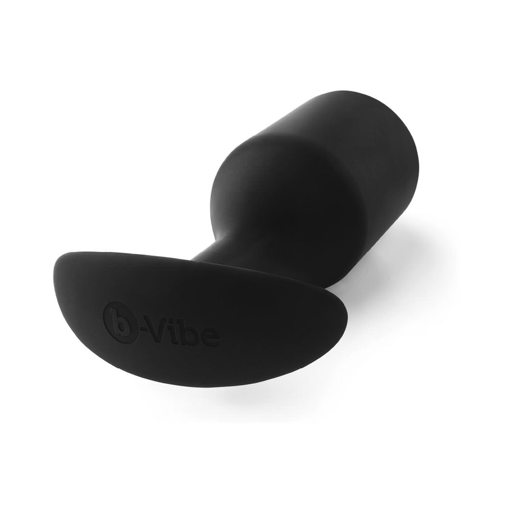 B-VIBE - SNUG PLUG 7 WEIGHTED SILICONE ANAL PLUG BLACK