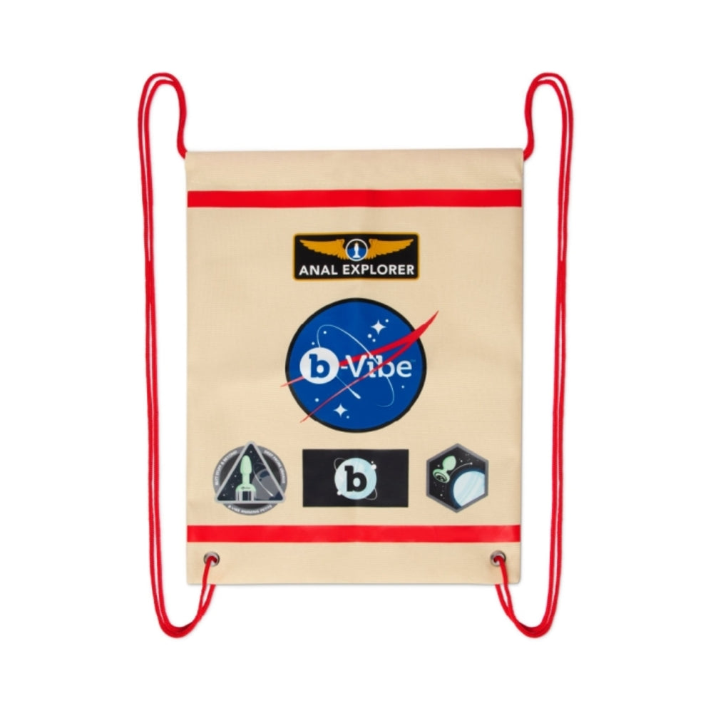 B-VIBE - LIMITED EDITION 10-PIECE ASSTRONAUT GLOW-IN-THE-DARK BUTT PLAY SET