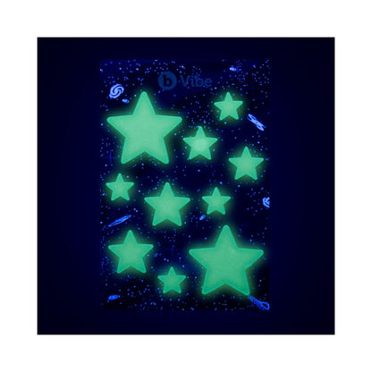 B-VIBE LIMITED EDITION 10-PIECE ASSTRONAUT GLOW-IN-THE-DARK BUTT PLAY SET