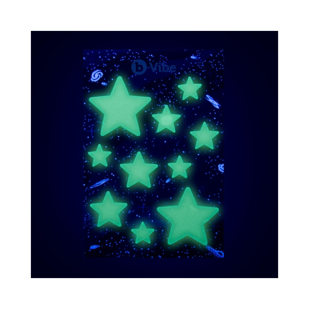 B-VIBE - LIMITED EDITION 10-PIECE ASSTRONAUT GLOW-IN-THE-DARK BUTT PLAY SET