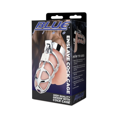 BLUE LINE ENSLAVE COCK CAGE