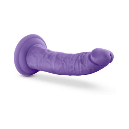 AU NATUREL BOLD JACK 7 IN. POSABLE DUAL DENSITY DILDO PURPLE
