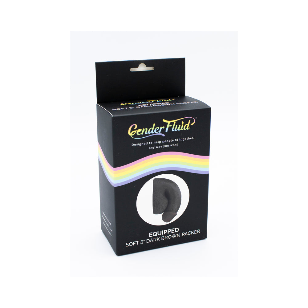 GENDER FLUID EQUIPPED SOFT PACKER 5 IN. DARK BROWN