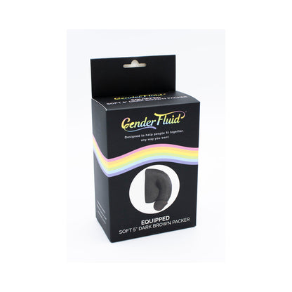 GENDER FLUID EQUIPPED SOFT PACKER 5 IN. DARK BROWN