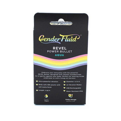 GENDER FLUID REVEL POWER BULLET AQUA