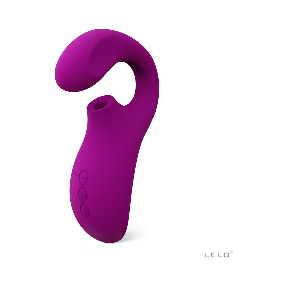 LELO ENIGMA CRUISE SUCTION DUAL STIMULATOR DEEP ROSE