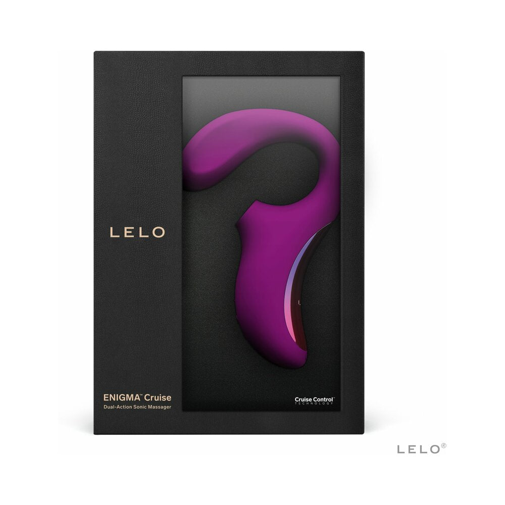 LELO ENIGMA CRUISE SUCTION DUAL STIMULATOR DEEP ROSE