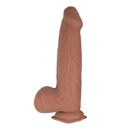 NASSTOYS - REALCOCKS DUAL LAYERED UNCUT SLIDER THICK SHAFT 9.25 IN. BROWN
