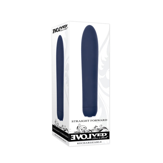 EVOLVED STRAIGHT FORWARD RECHARGEABLE SLI MLINE VIBRATOR BLUE