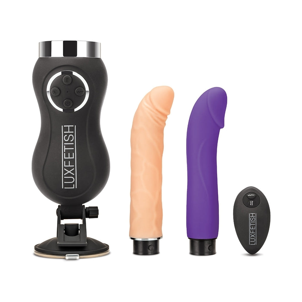ELECTRIC EEL - LUX FETISH RECHARGEABLE THRUSTING COMPACT SEX MACHINE WITH REMOTE CONTROL