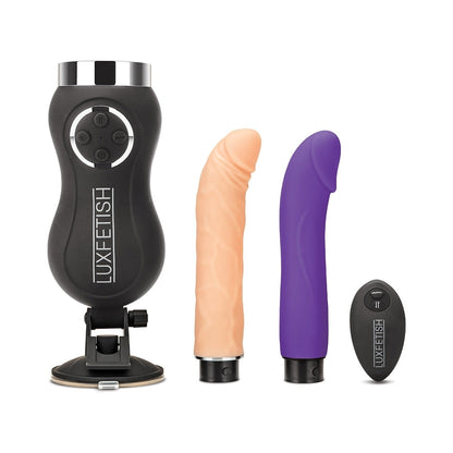 ELECTRIC EEL - LUX FETISH RECHARGEABLE THRUSTING COMPACT SEX MACHINE WITH REMOTE CONTROL