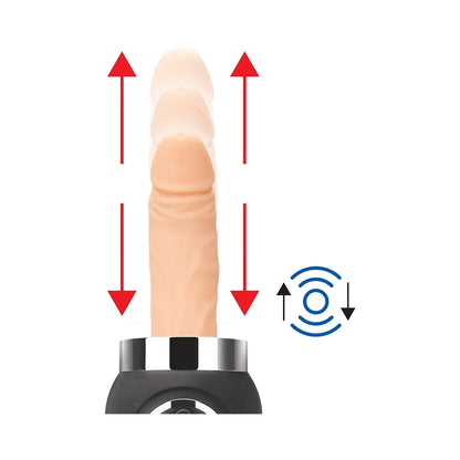 ELECTRIC EEL - LUX FETISH RECHARGEABLE THRUSTING COMPACT SEX MACHINE WITH REMOTE CONTROL