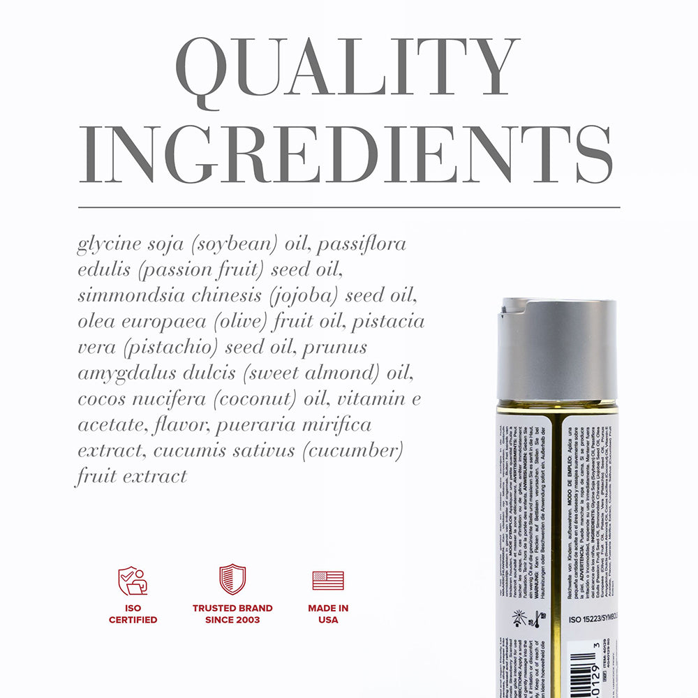 JO AROMATIX STRAWBERRY SCENTED MASSAGE OIL 4 OZ.