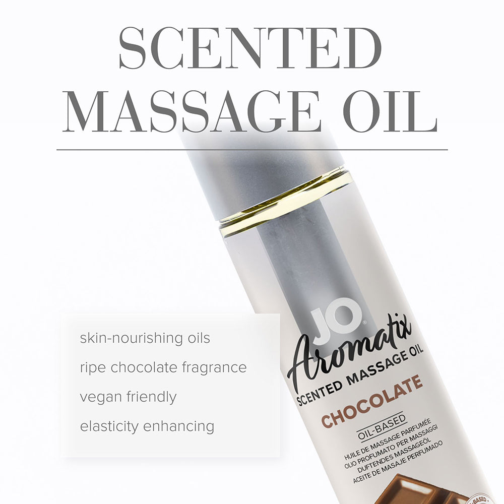 SYSTEM JO - JO AROMATIX CHOCOLATE SCENTED MASSAGE OIL 4 OZ.