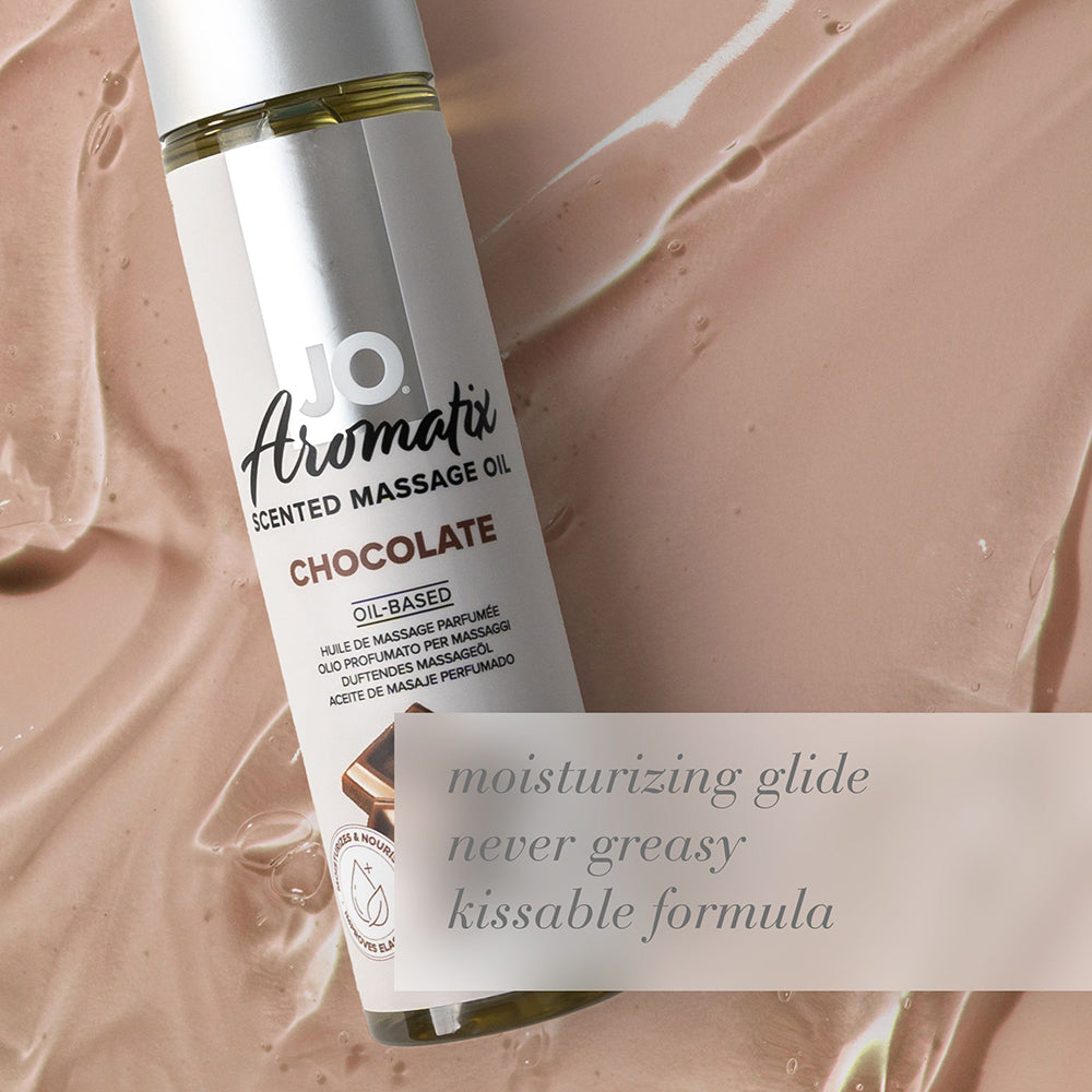 SYSTEM JO - JO AROMATIX CHOCOLATE SCENTED MASSAGE OIL 4 OZ.