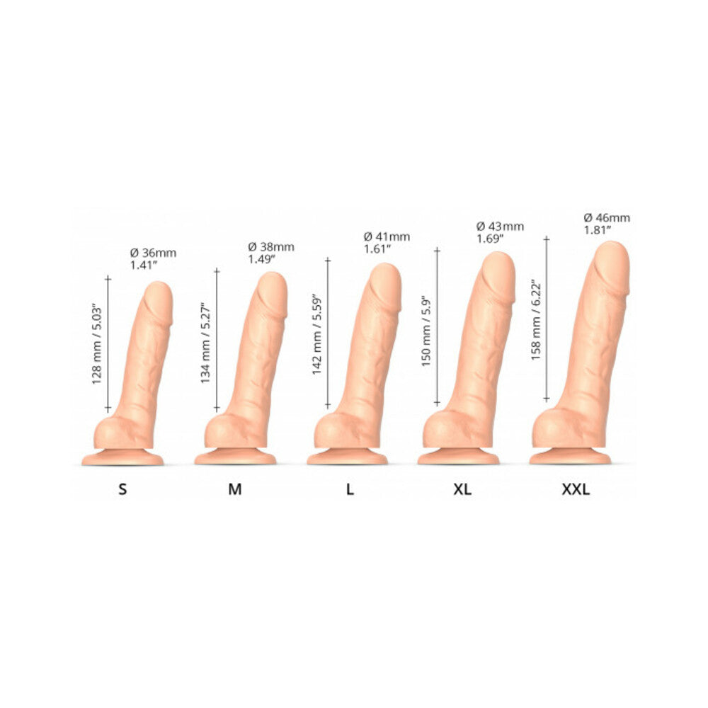 LOVELY PLANET - STRAP ON ME REALISTIC COLLECTION SLIDING SKIN DUAL DENSITY SILICONE DILDO