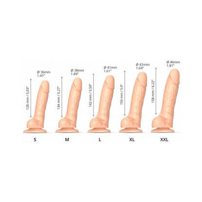 LOVELY PLANET - STRAP ON ME REALISTIC COLLECTION SLIDING SKIN DUAL DENSITY SILICONE DILDO
