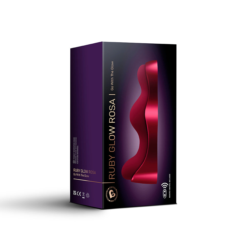 ROCKS-OFF RUBY GLOW ROSA SADDLE VIBRATOR