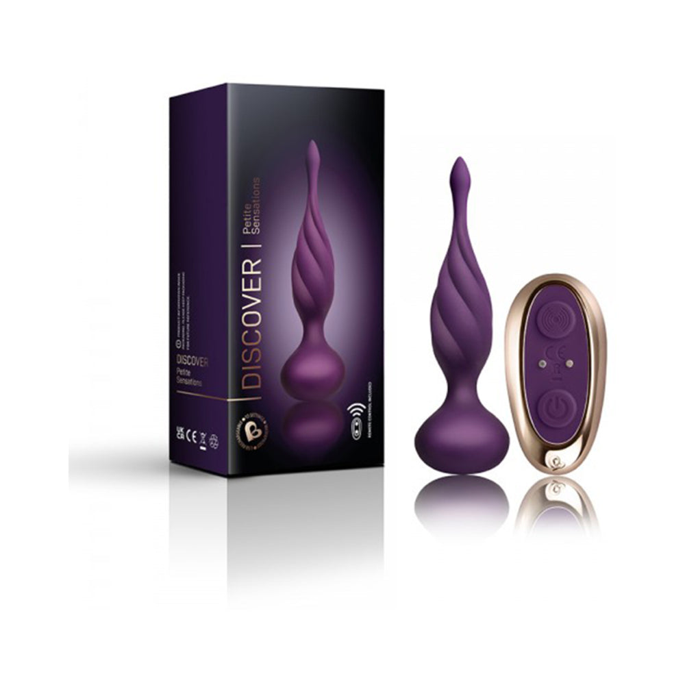 PETITE SENSATIONS DISCOVER SILICONE ANAL VIBRATOR PURPLE