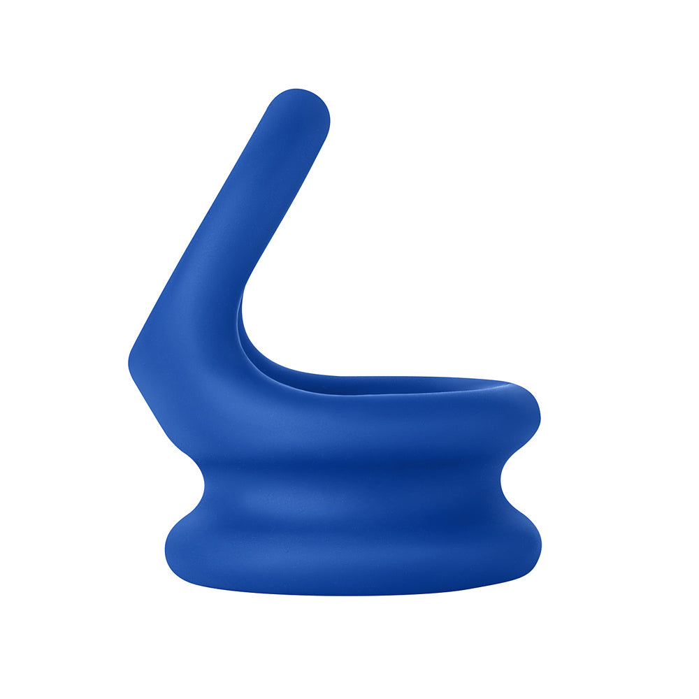 FORTO - F-20 LIQUID SILICONE COCKRING & BALL STRETCHER LARGE BLUE
