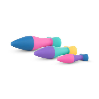 EDC WHOLESALE - PMV20 KODA 3-PIECE BUTT PLUG SET MULTICOLOR
