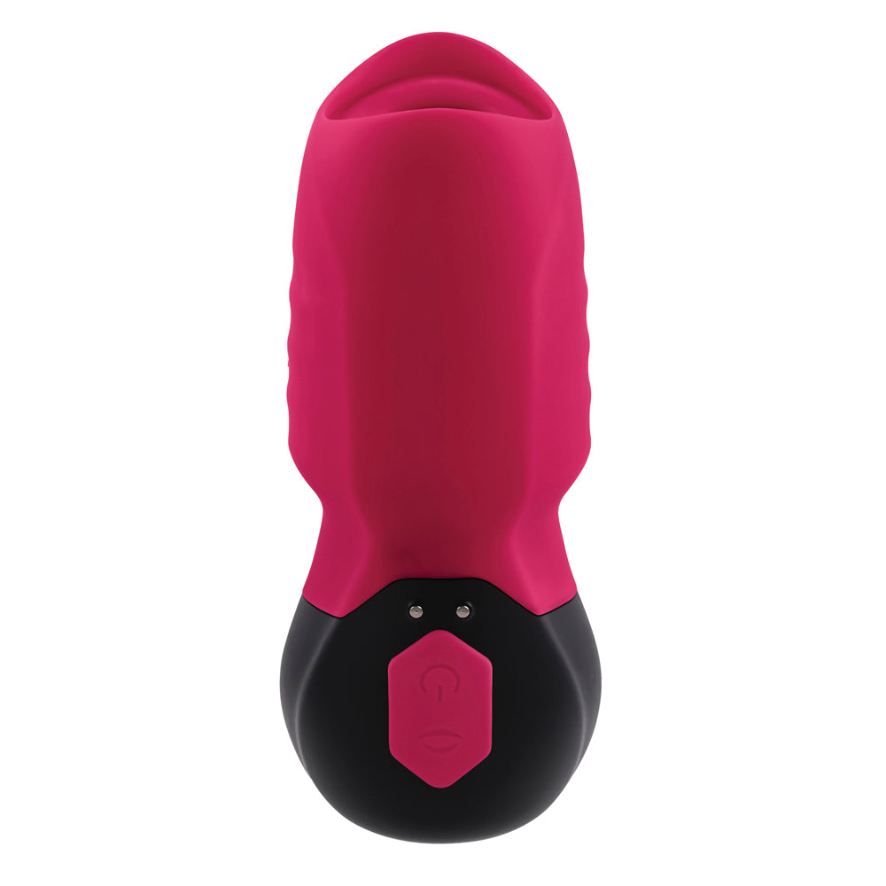 GENDER X - BODY KISSES RECHARGEABLE VIBRATING SILICONE SUCTION MASSAGER RED