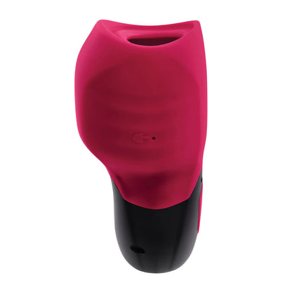 GENDER X - BODY KISSES RECHARGEABLE VIBRATING SILICONE SUCTION MASSAGER RED
