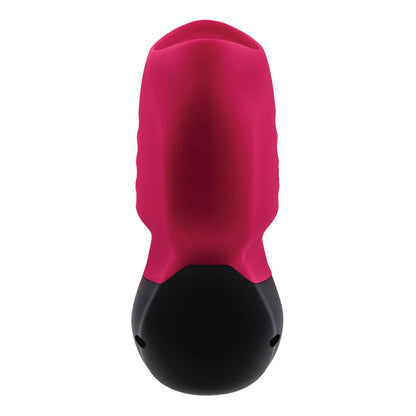 GENDER X - BODY KISSES RECHARGEABLE VIBRATING SILICONE SUCTION MASSAGER RED