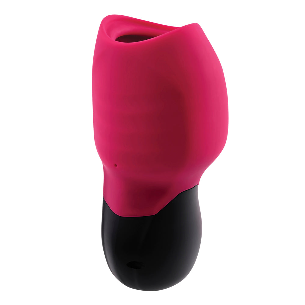 GENDER X - BODY KISSES RECHARGEABLE VIBRATING SILICONE SUCTION MASSAGER RED