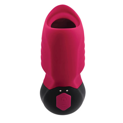 GENDER X - BODY KISSES RECHARGEABLE VIBRATING SILICONE SUCTION MASSAGER RED