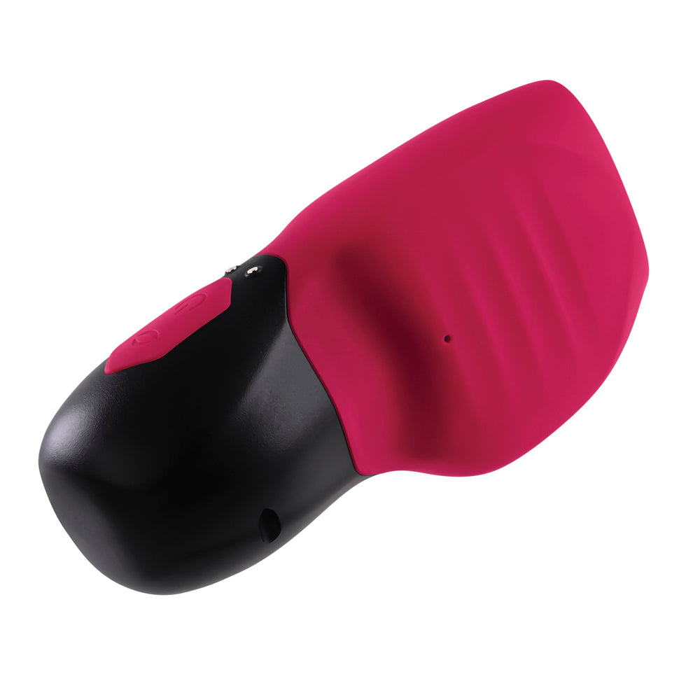GENDER X - BODY KISSES RECHARGEABLE VIBRATING SILICONE SUCTION MASSAGER RED