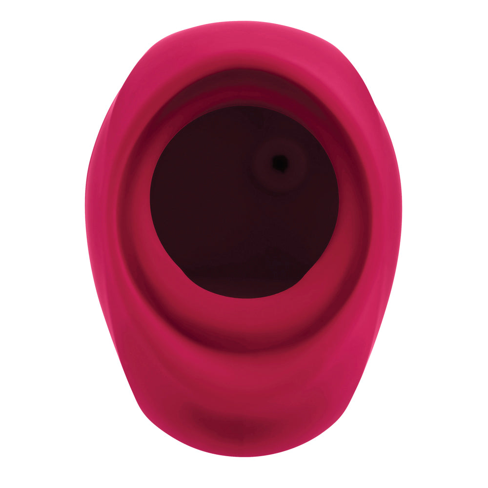 GENDER X - BODY KISSES RECHARGEABLE VIBRATING SILICONE SUCTION MASSAGER RED