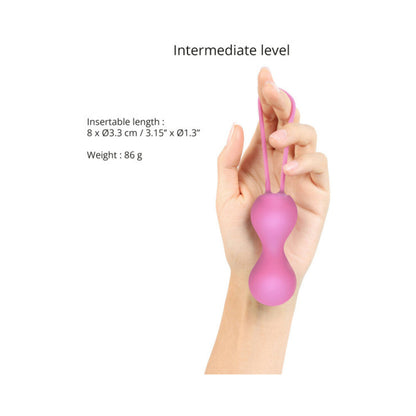 LOVE TO LOVE JOIA SILICONE KEGEL BALLS PINK PASSION