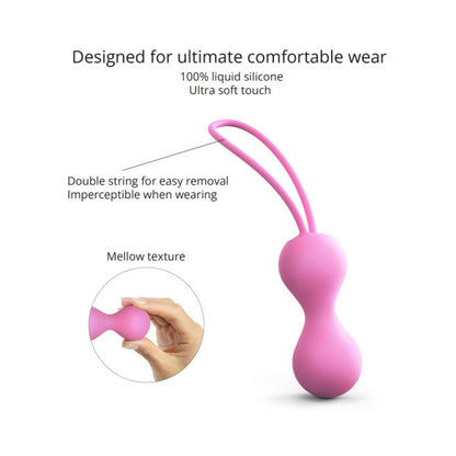 LOVE TO LOVE JOIA SILICONE KEGEL BALLS PINK PASSION