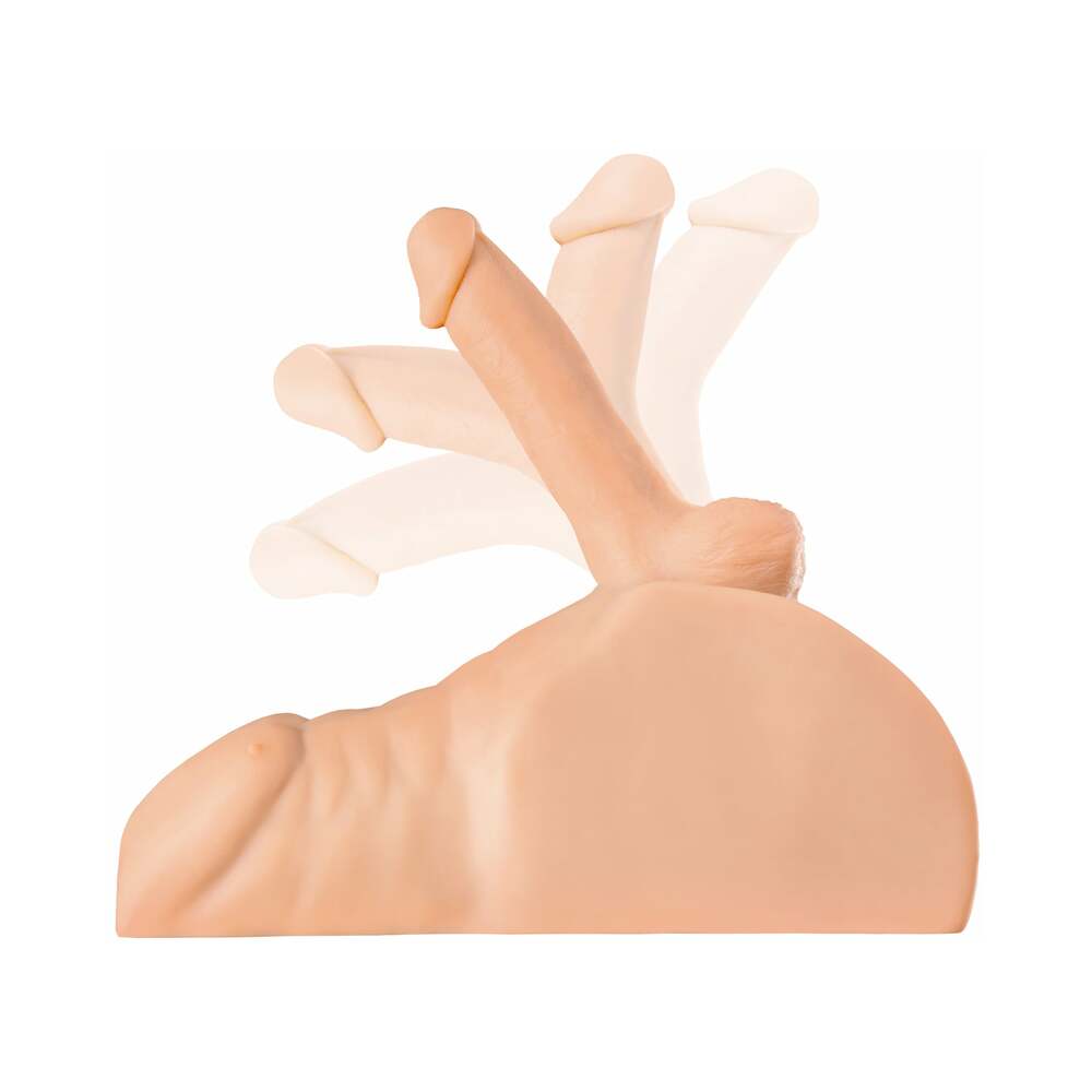 PDX BRANDS - PDX PERFECT RIDE ANAL MASTURBATOR WITH 6 IN. POSABLE DILDO