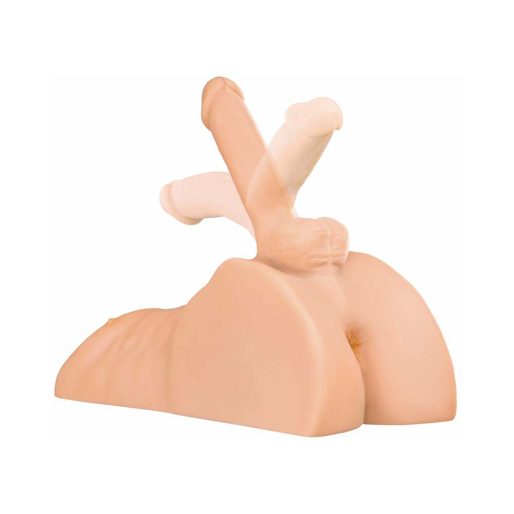 PDX BRANDS - PDX PERFECT RIDE ANAL MASTURBATOR WITH 6 IN. POSABLE DILDO