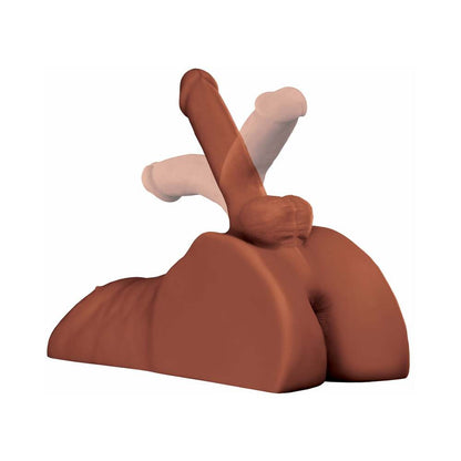 PDX BRANDS - PDX PERFECT RIDE ANAL MASTURBATOR WITH 6 IN. POSABLE DILDO