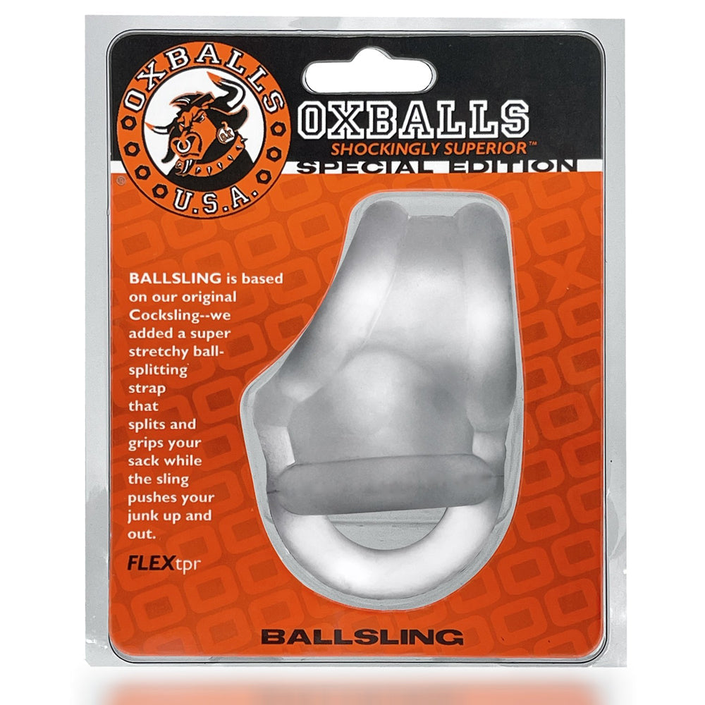 OXBALLS - BALLSLING BALL-SPLIT-SLING CLEAR ICE