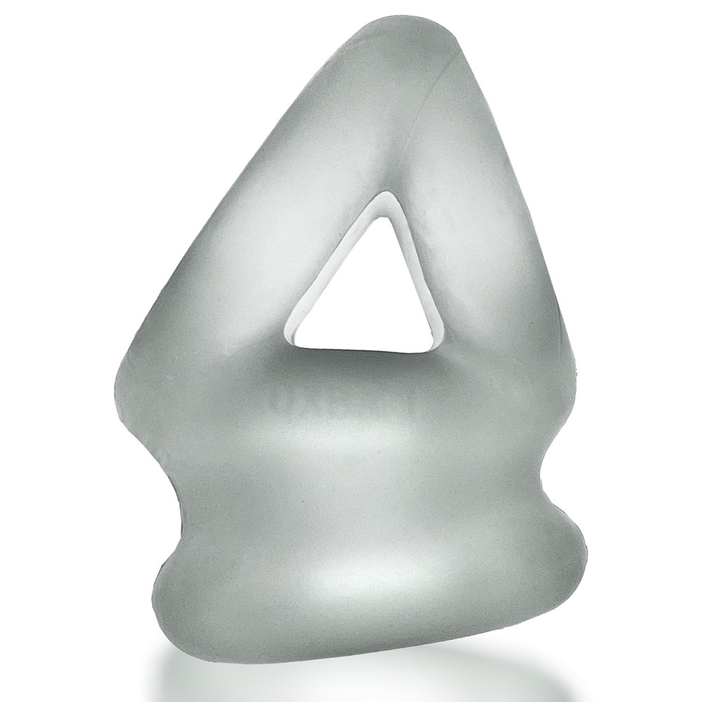 OXBALLS - ESCLAVA TRIPLE Y ESTIRADOR DE TESTÍCULOS DE HIELO TRANSPARENTE