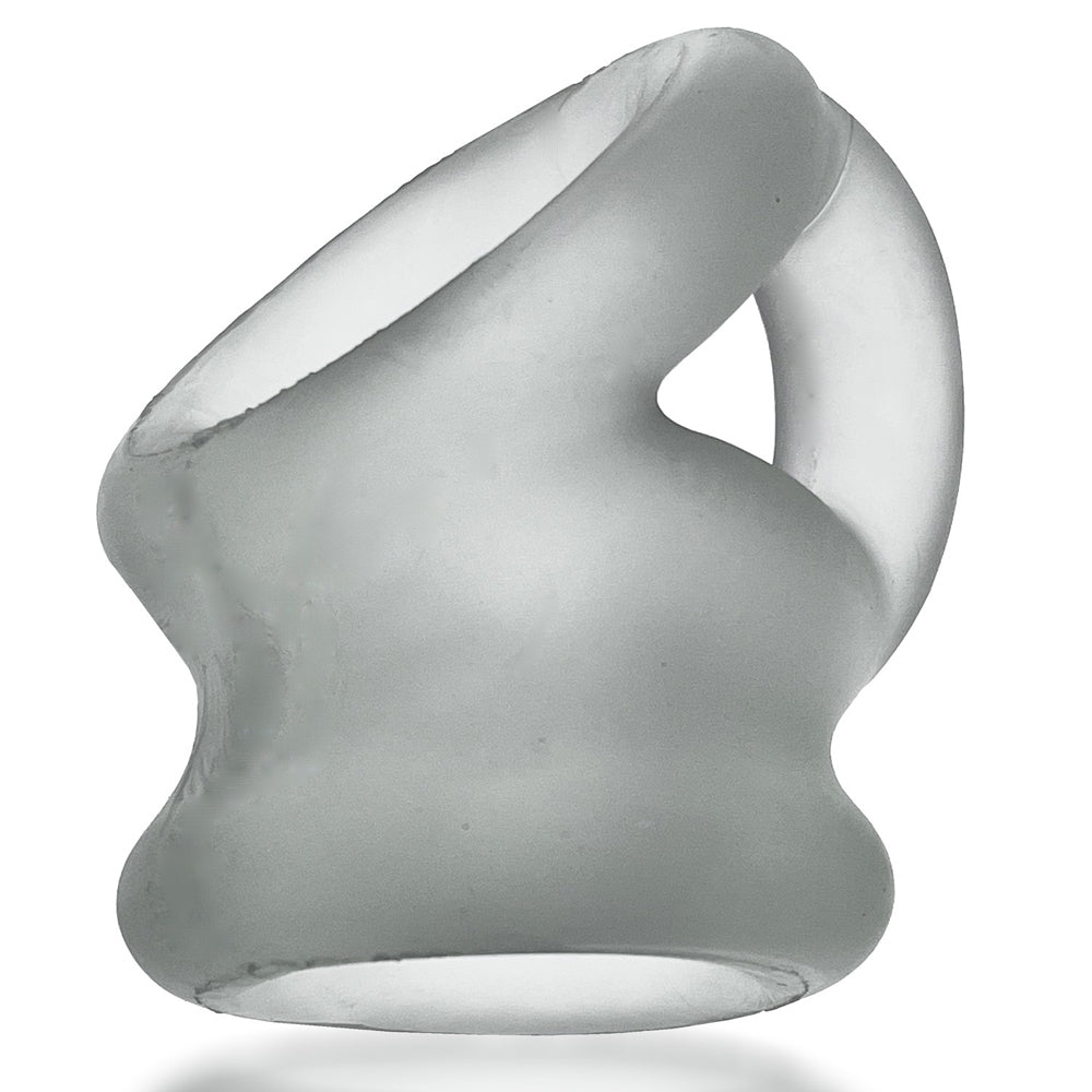 OXBALLS - ESCLAVA TRIPLE Y ESTIRADOR DE TESTÍCULOS DE HIELO TRANSPARENTE