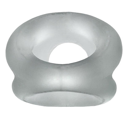 OXBALLS - ESCLAVA TRIPLE Y ESTIRADOR DE TESTÍCULOS DE HIELO TRANSPARENTE